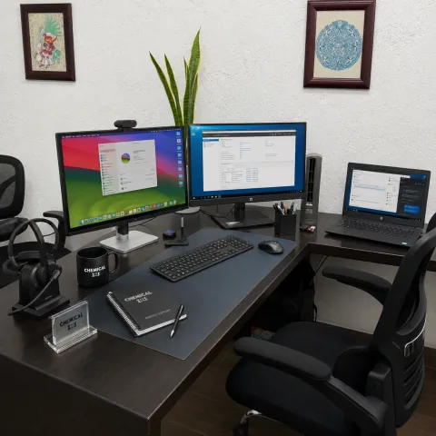 Soporte remoto y área de atención de Chemical EXS