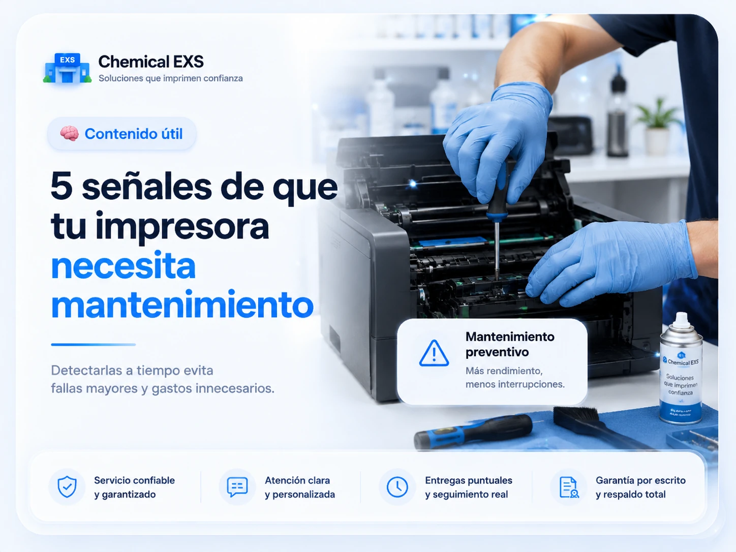 Mantenimiento preventivo para impresoras